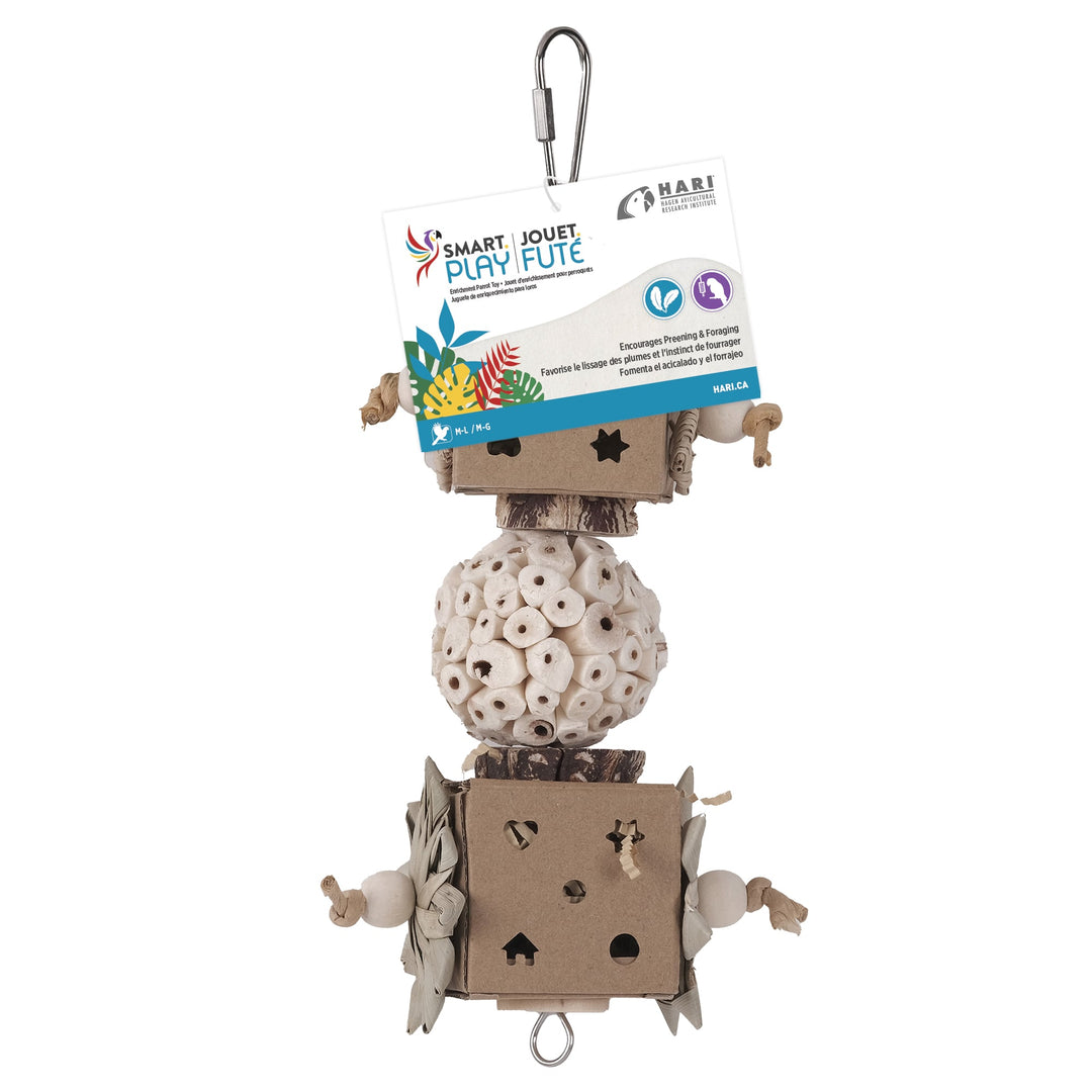 Hari Smart Play - Pylône Casse-Tête - Jouet pour Oiseaux