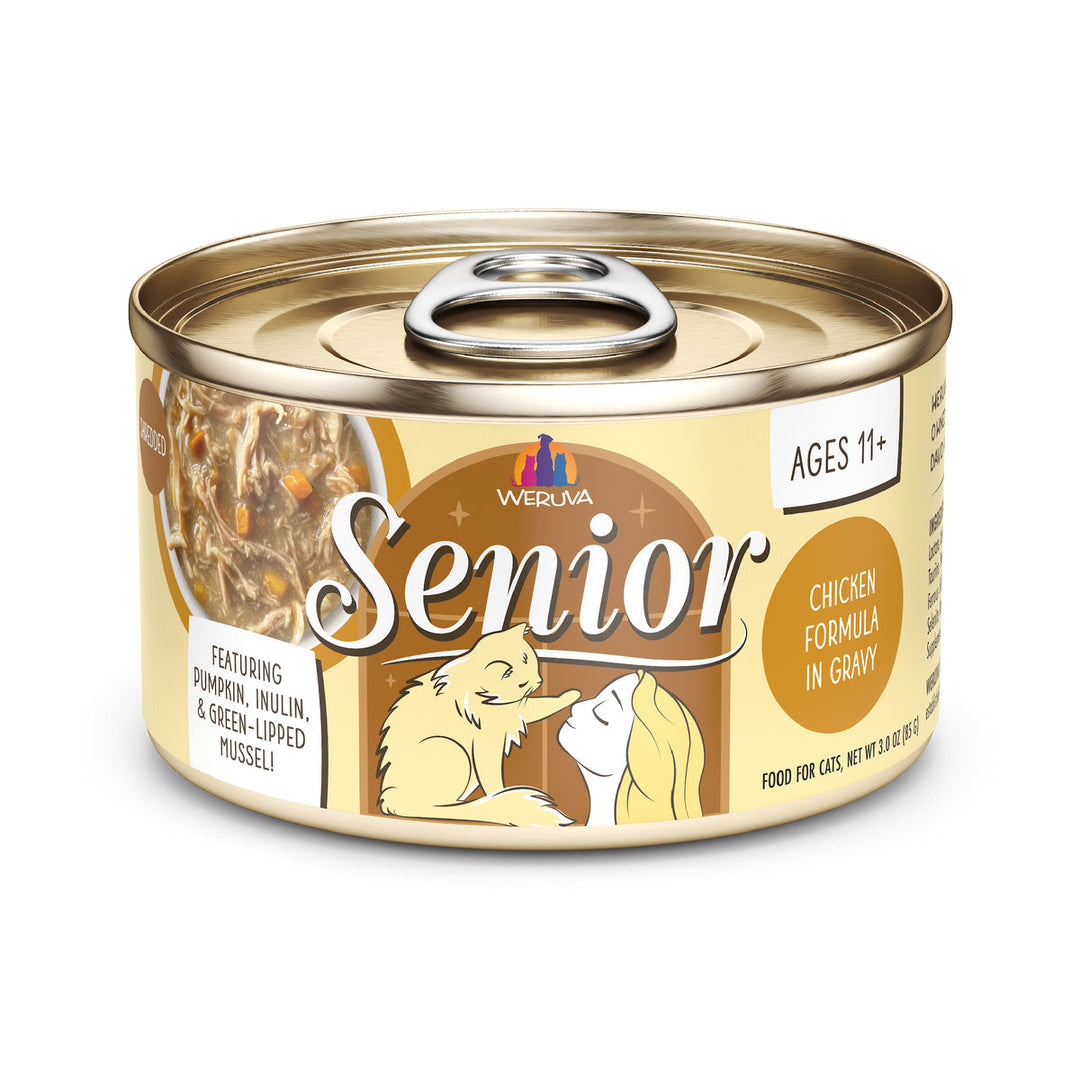 Weruva - Chat Senior Poulet en Sauce - Nourriture Humide Sans Grains pour Chats