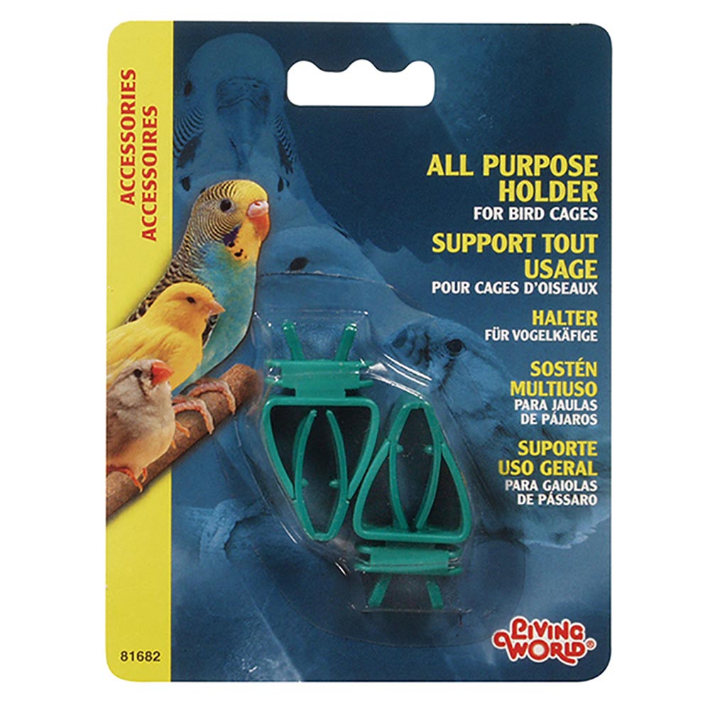 Living World - Supports Polyvalents en Plastique - Accessoire pour Oiseaux