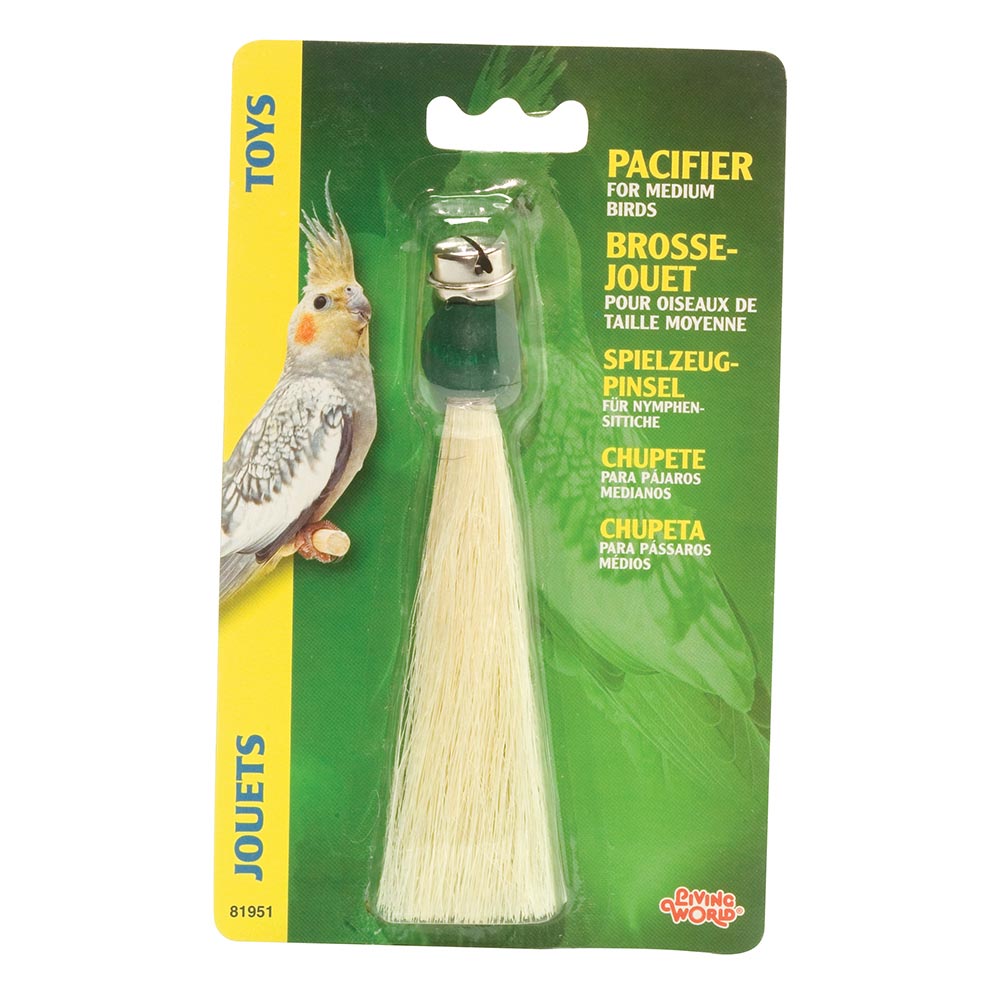 Living World - Brosse-Jouet en Sisal Naturel - Jouet pour Oiseaux