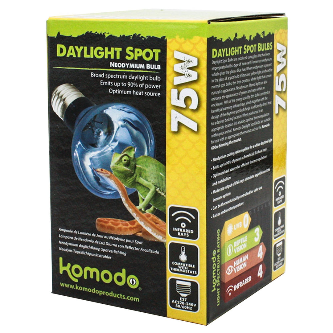 *KOMODO Ampoule de Lumière du Jour en Néodyme ES 50W pour Reptiles