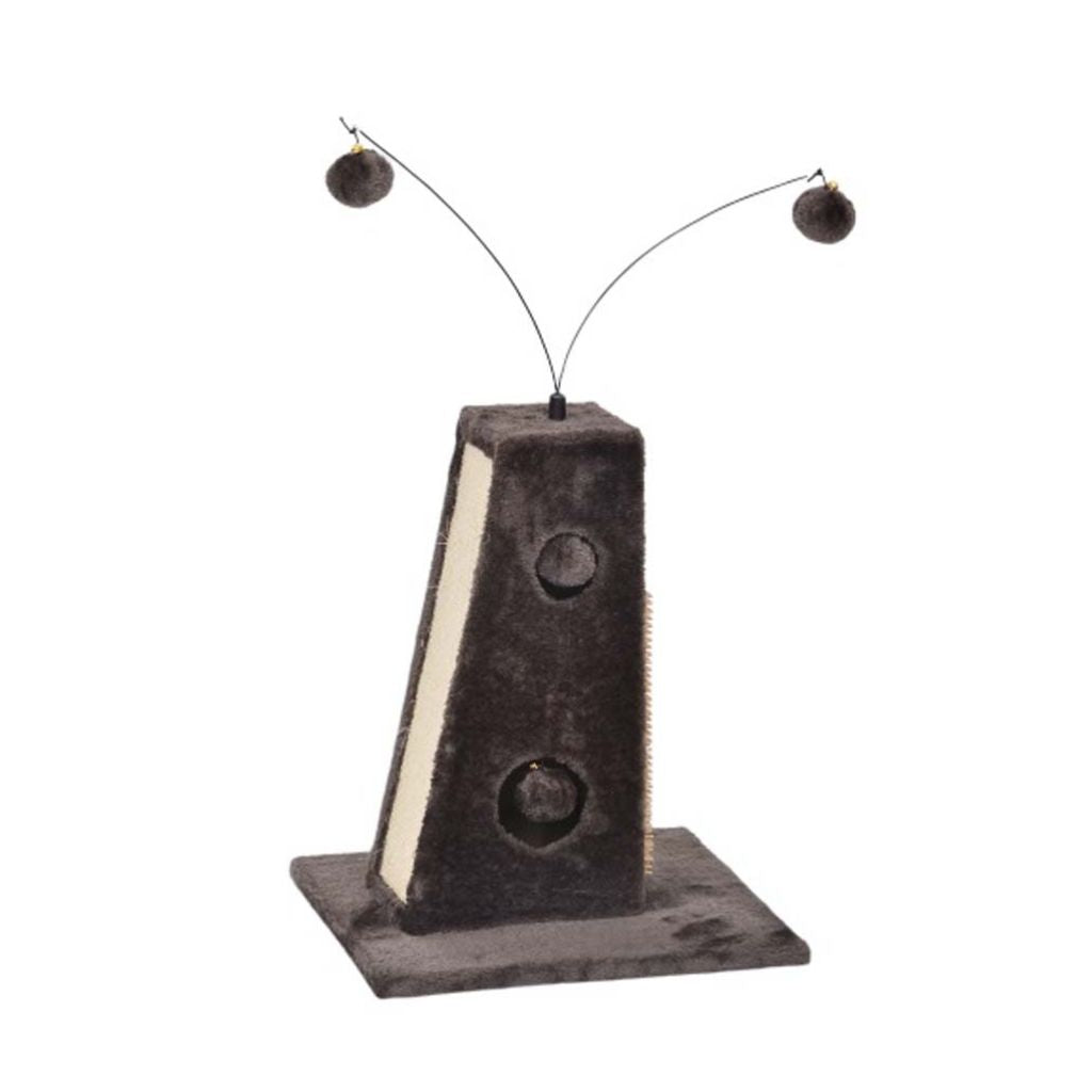 BüD'z - Station de Jeu Elias avec Pompons pour Chats (35 x 35 x 41.5 cm)