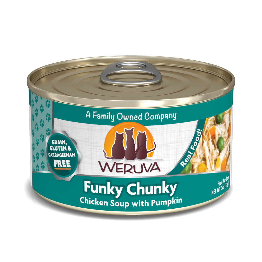 Weruva Classic - Funky Chunky - Soupe de Poulet et Citrouille - Nourriture Humide Sans Grains pour Chats