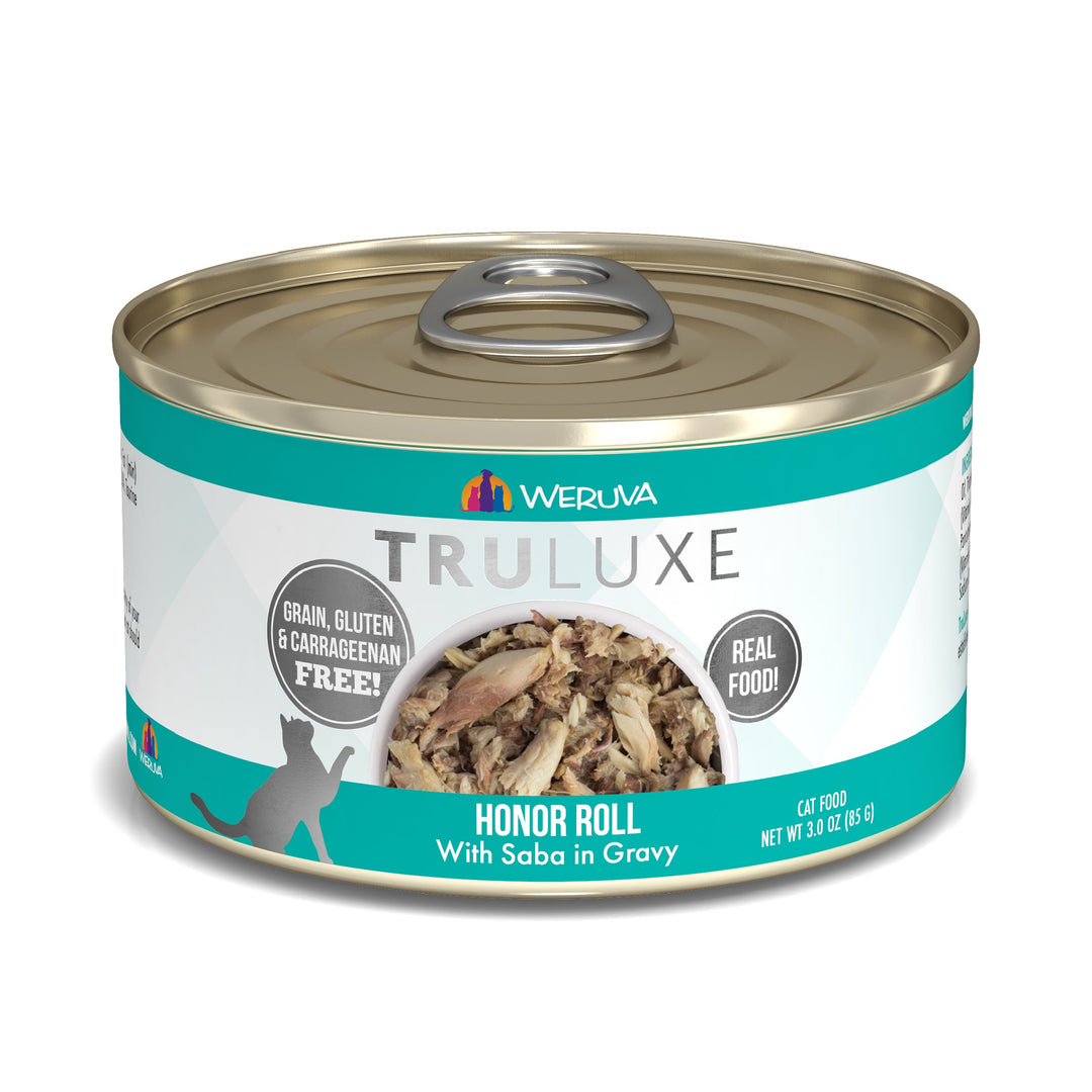 Weruva Truluxe - Honor Roll - Saba en Sauce - Nourriture Humide Sans Grains pour Chats