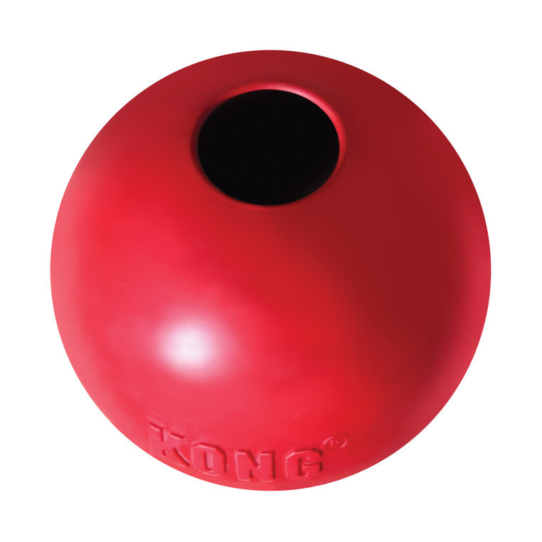 Kong Balle avec Trou - Jouet et Distributeur de Friandises en Caoutchouc pour Chiens