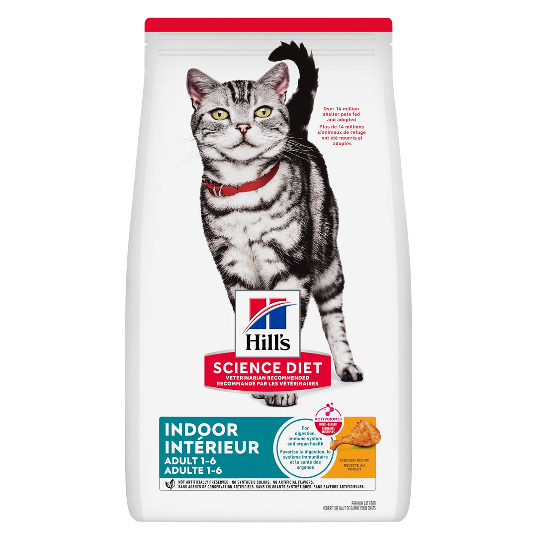 Hill's Science Diet - Poulet - Nourriture Sèche pour Chats d'Intérieur Adultes 1-6 Ans