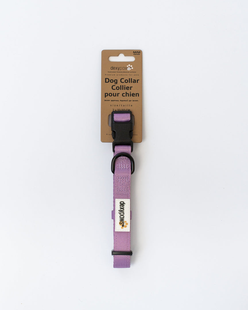 DEXYPAWS Collier Polyester S Lavandre Poudrée