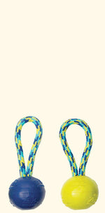 Voir l’image dans la galerie, Fitness Zeus - Balle avec Corde 22.9 cm - Jouet à Tirer ou Rapporter pour Chiens