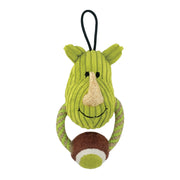 Mojo Naturals Zeus - Heurtoirs avec Balle de Tennis 12 cm - Jouet en Peluche pour Chiens