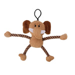 Voir l’image dans la galerie, Mojo Naturals Zeus - Copains avec Cordes Coulissantes 17.5 cm - Jouet en Peluche pour Chiens