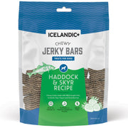 Icelandic+ Barres de Jerky Tendres Aiglefin, Skyr et Fraises - Gâteries Sans Grains pour Chiens