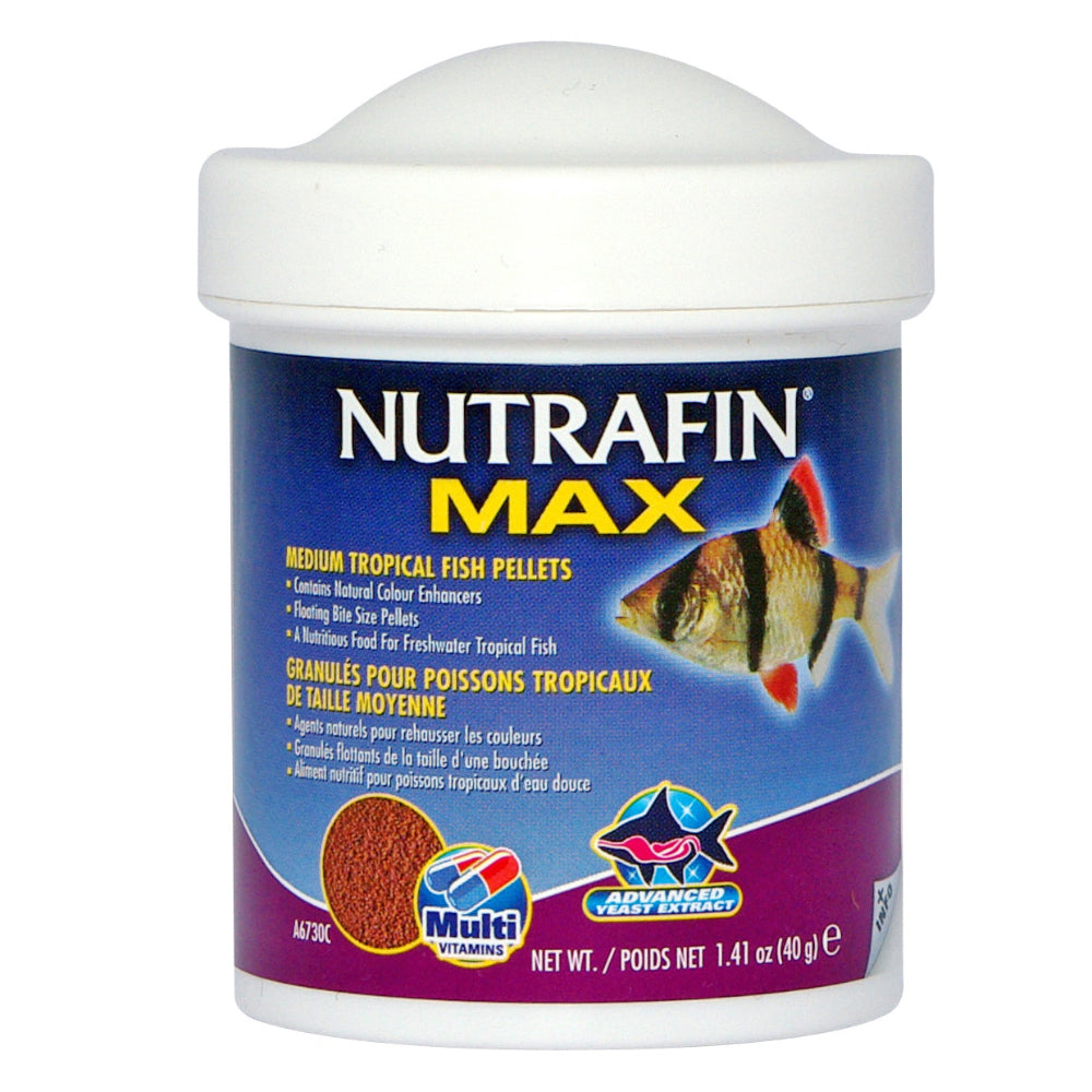 Nutrafin Max - Granulés pour Poissons Tropicaux de Taille Moyenne - Nourriture pour Poissons