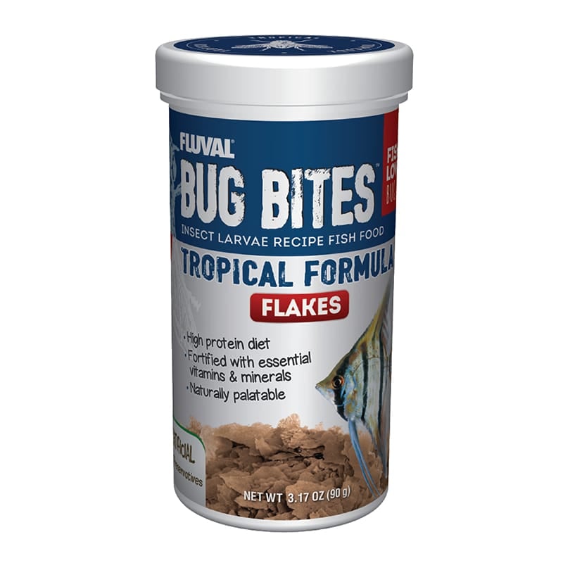 Fluval Bug Bites - Flocons pour Poissons Tropicaux - Nourriture pour Poissons