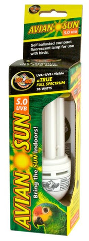 ZOO MED Lampe Fluo Compacte AvianSun 5.0 UVB 26W