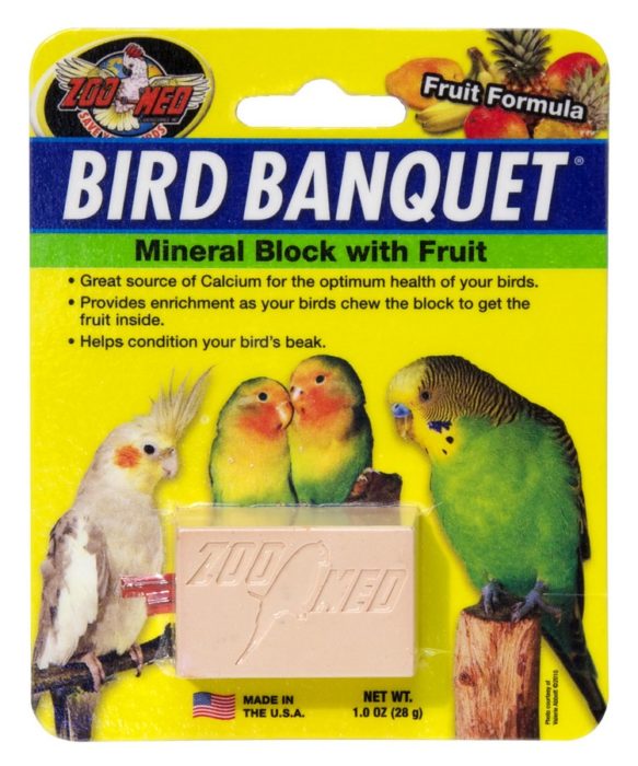 ZOO MED Gâteries Oiseaux Bloc Minéral Formule de Fruits S