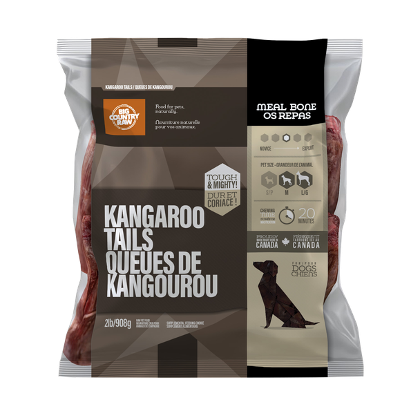 Big Country Raw - Queue de Kangourou - Gâteries Crues Congelées pour Chiens