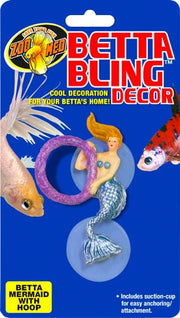 ZOO MED Betta Déco Bling Sirène avec Cerceau