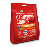 Stella & Chewy's Carnivore Crunch - Boeuf Nourri à l'Herbe - Gâteries Lyophilisées Sans Grains à Ingrédients Limités pour Chiens