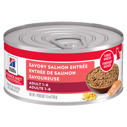 Hill's Science Diet - Chat Adulte Pâté de Saumon - Nourriture Humide pour Chats