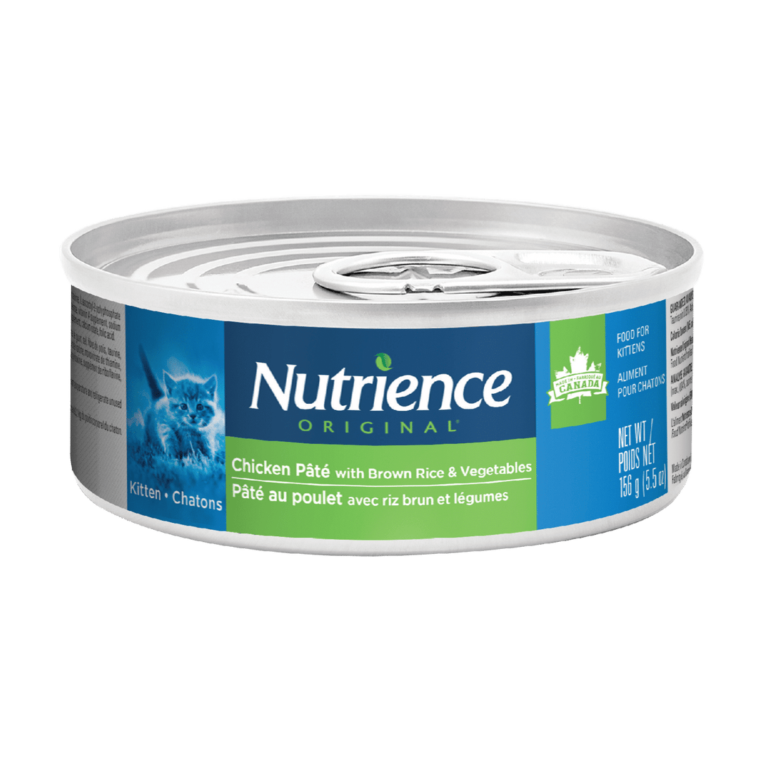 Nutrience Original - Pâté au Poulet avec Riz Brun et Légumes- Nourriture Humide pour Chatons