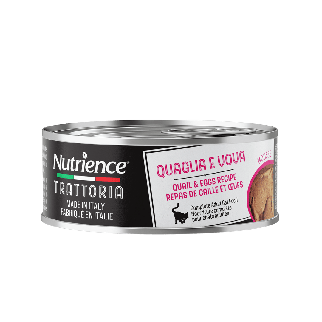 Nutrience Trattoria - Mousse de Caille et Oeufs - Nourriture Humide Sans Grains pour Chats Adultes