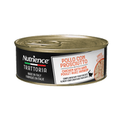 Nutrience Trattoria - Chat Poulet et Jambon Éffilochés - Nourriture Humide Sans Grains pour Chats