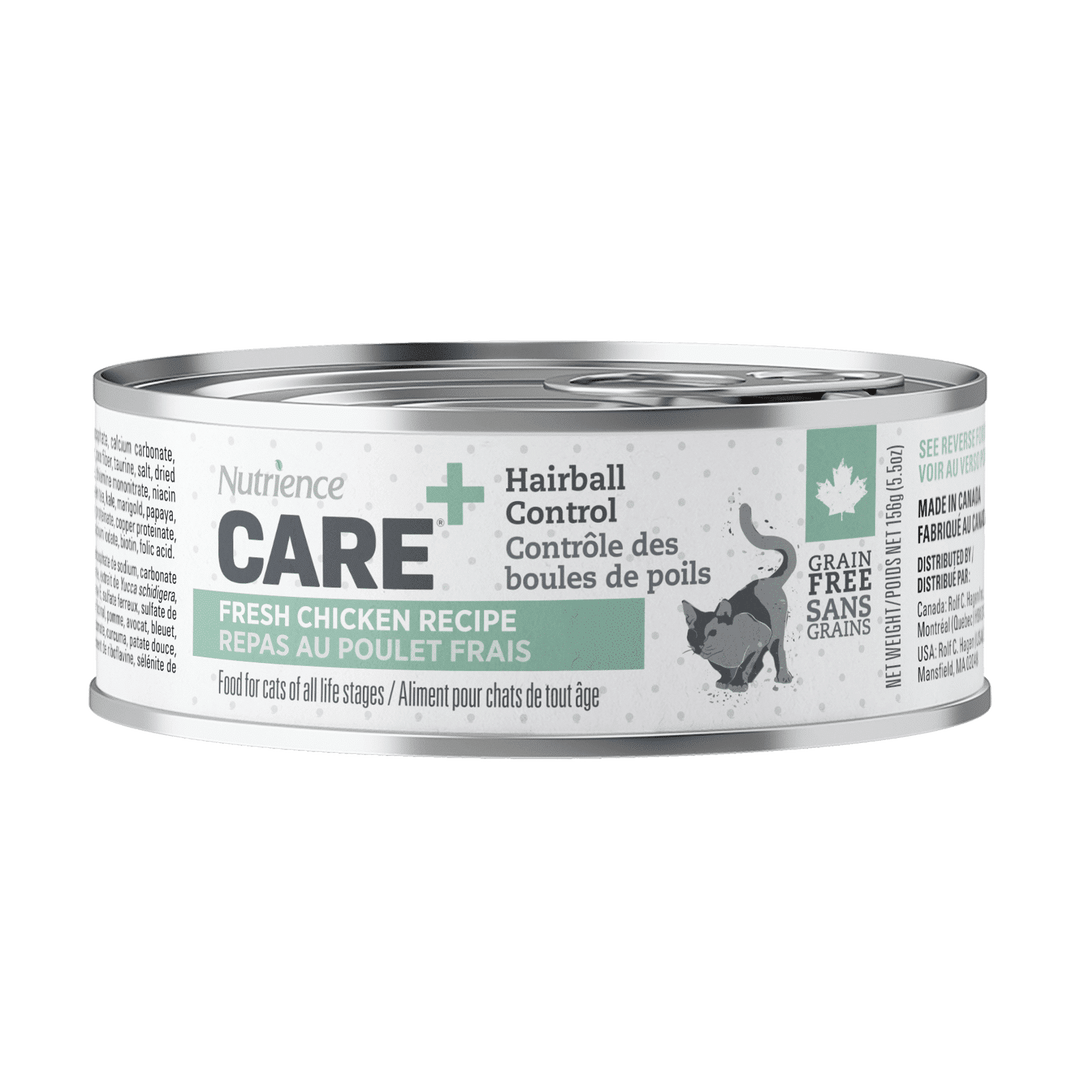 Nutrience Care - Contrôle des Boules de Poils - Pâté de Poulet Frais - Nourriture Humide Sans Grains pour Chats