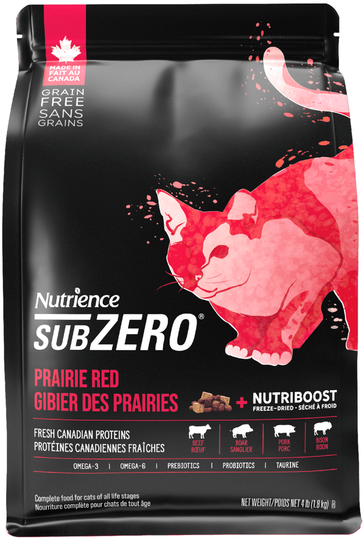 Nutrience Subzero - Gibier des Prairies - Nourriture Sèche Sans Grains pour Chatsde Tout Âge