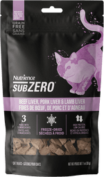 Voir l’image dans la galerie, Nutrience SubZero - Foies de Boeuf, Porc et Agneau - Gâteries Lyophilisées Sans Grains pour Chats