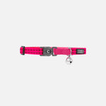 Voir l’image dans la galerie, CLOE CLUZO Chat Collier Réfléchissant Ajustable Rose Vif