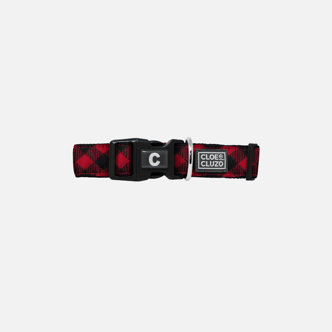 CLOE CLUZO Collier Motif Ajustable Plaid S
