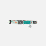 Voir l’image dans la galerie, CLOE CLUZO Chat Collier Motif Ajustable Poissons Turquoise