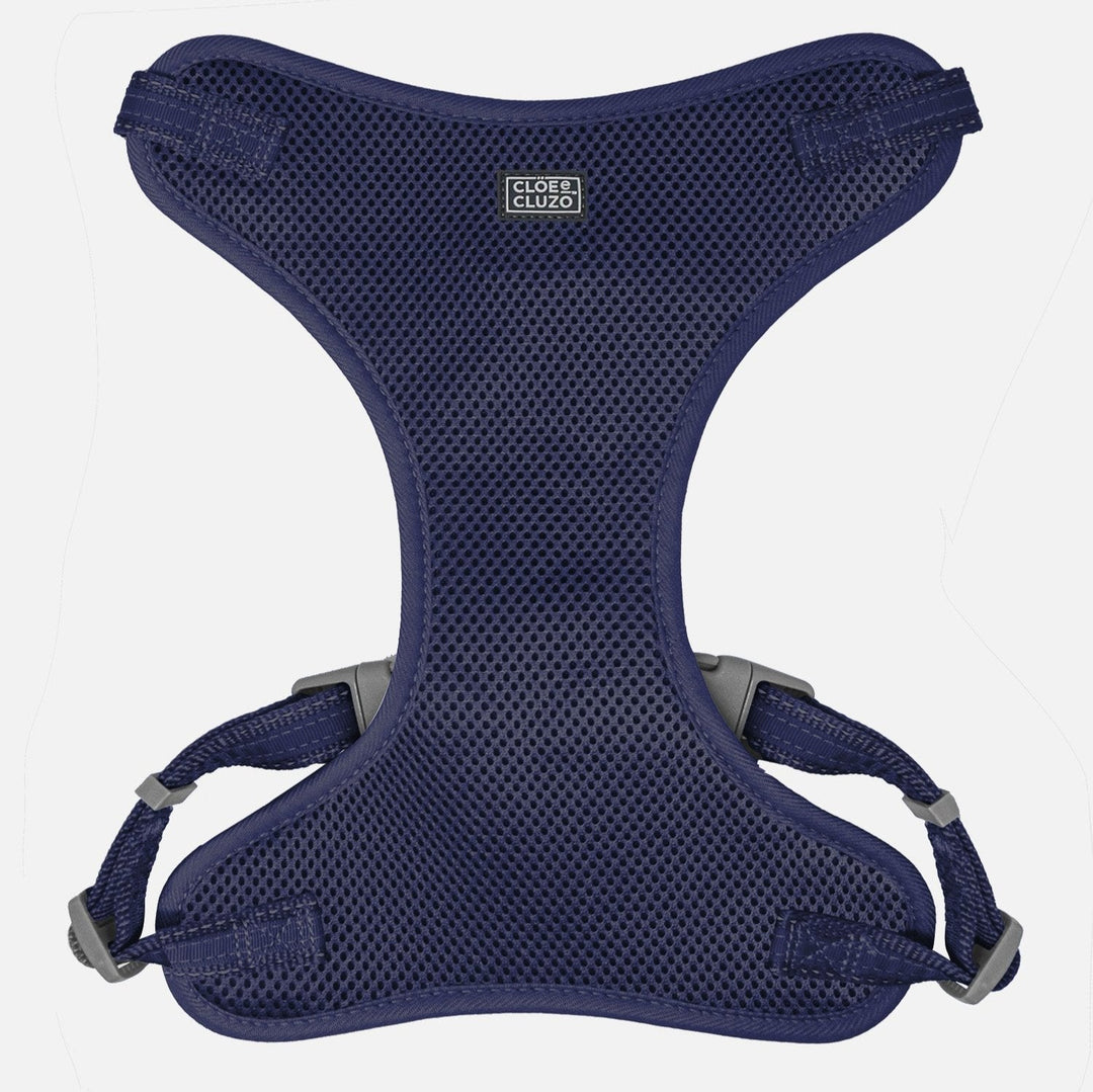 CLOE CLUZO Harnais Ajustable en Filet S/M Bleu Royal