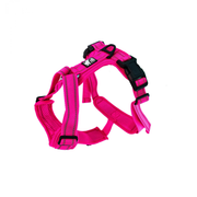 *CHIEN BLANC CHARLIE Harnais Ajustable S Rose