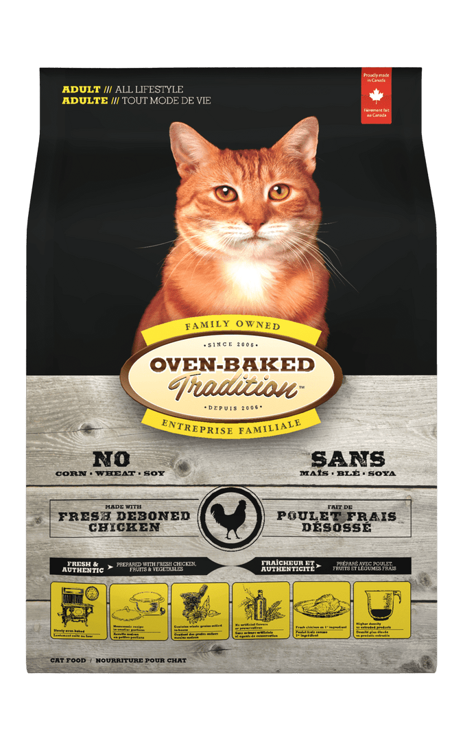 Oven-Baked Tradition - Chat Poulet Frais Désossé - Nourriture Sèche pour Chats