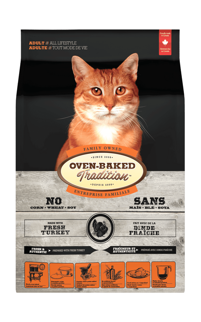 Oven-Baked Tradition - Dinde Fraîche - Nourriture Sèche pour Chats