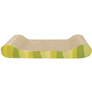 Catit Style - Griffoir en Carton Ondulé en Forme de Chaise Longue avec Herbe à Chat (45 x 19 x 7.3 cm)