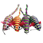 Voir l’image dans la galerie, Cat Love Furry Frolics - Souris Scintillantes avec Herbe à Chat, Paquet de 4