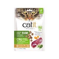 Catit - Chien Canard avec Fruits et Légumes - Garniture ou Nourriture Sèche Lyophilisée Sans Grains pour Chats