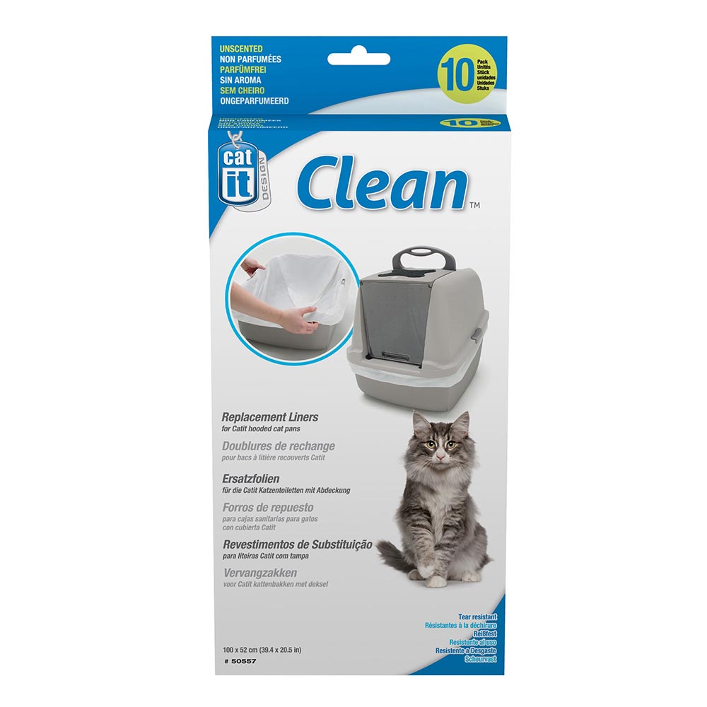 Catit Clean - Doublures pour Bac à Litière Couvert - Accessoire de Litière pour Chats