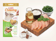 Catit Creamy Superaliments - Poulet, Noix de Coco et Chou Frisé - Gâteries à Lécher Sans Grains pour Chats