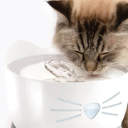 CATIT PIXI Abreuvoir Blanc Dessus Inox 2.5L