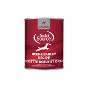 NutriSource Choice - Pâté Boeuf et Orge - Nourriture Humide pour Chiens