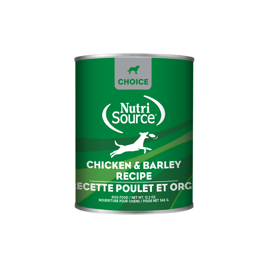 NutriSource Choice - Pâté Poulet et Orge - Nourriture Humide pour Chiens