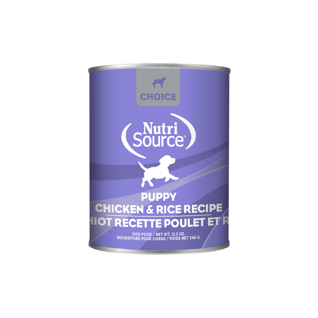 NutriSource Choice - Pâté Poulet et Riz - Nourriture Humide pour Chiots