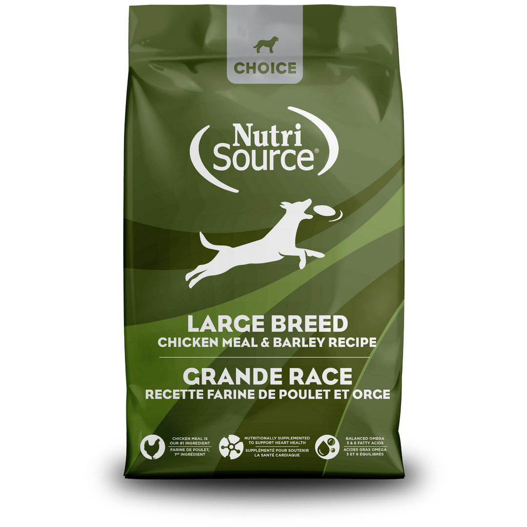 NutriSource Choice - Poulet et Orge - Nourriture Sèche pour Chiens de Grandes Race