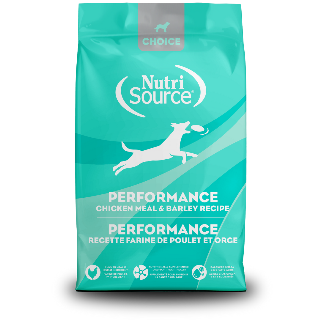 NutriSource Choice - Performance, Poulet et Orge - Nourriture Sèche pour Chiens