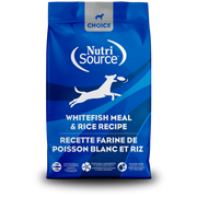 NutriSource Choice - Poisson Blanc et Riz - Nourriture Sèche pour Chiens