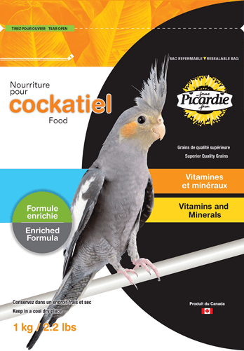 PICARDIE Nourriture Cockatiel Vitaminé 1kg