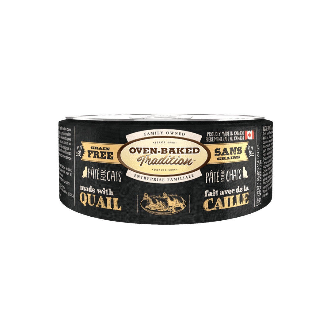 Oven-Baked Tradition - Pâté de Caille - Nourriture Humide Sans Grains pour Chats
